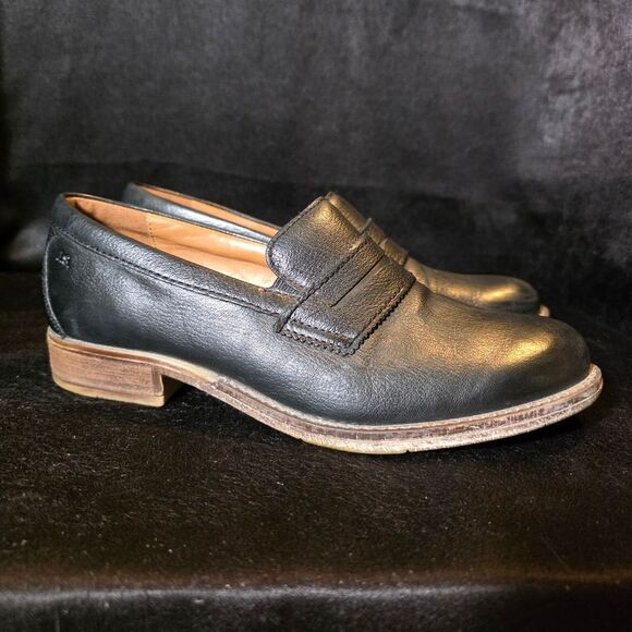 Josef Seibel Black Leather Womens Slip-Ons - Picture 7 of 10